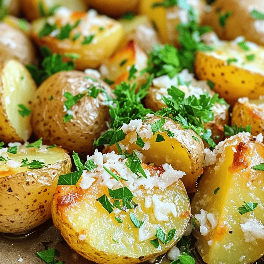 39. Garlic Parmesan Roasted Potatoes Simple and Tasty