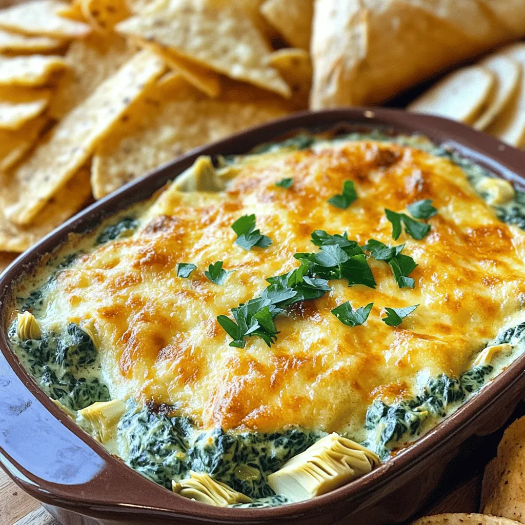 64. Creamy Spinach Artichoke Dip Tasty and Simple Recipe