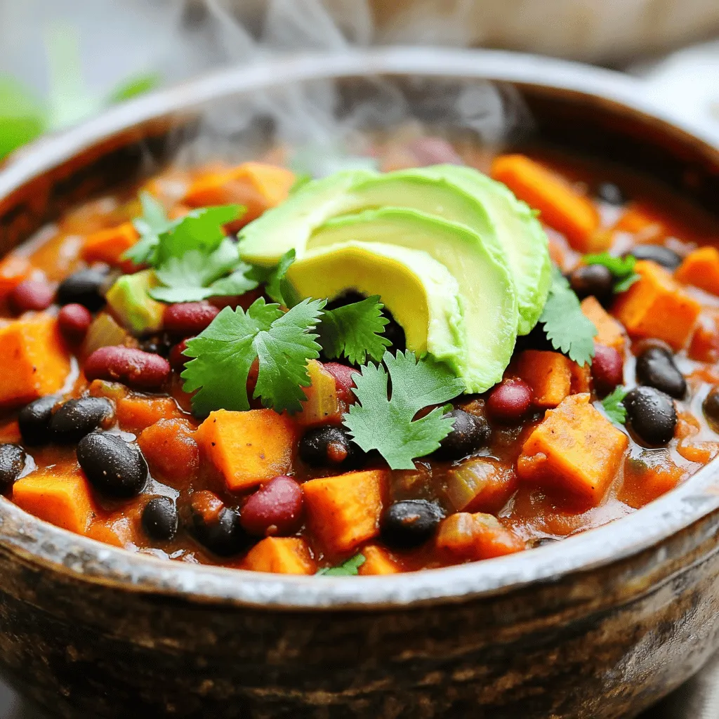 Vegan Sweet Potato Chili Healthy and Hearty Meal