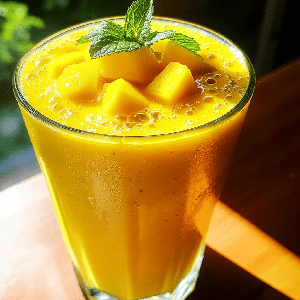 Mango Pineapple Smoothie Fresh and Delicious Recipe