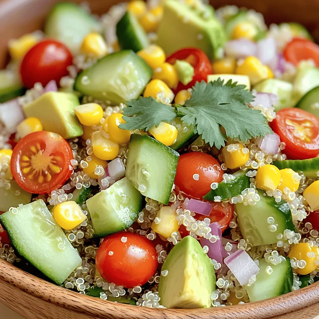 Savory Quinoa Salad with Avocado Nutritious Delight