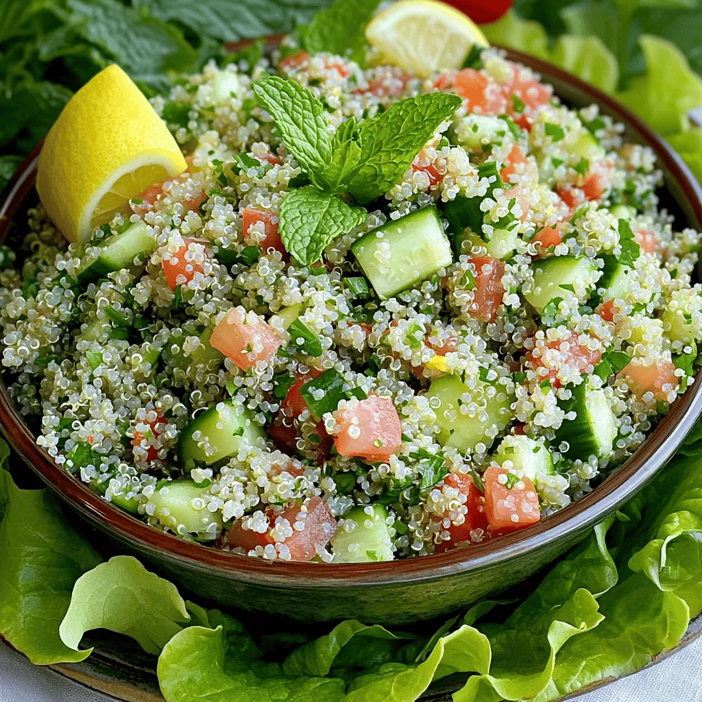 Healthy Quinoa Tabbouleh Fresh and Flavorful Salad