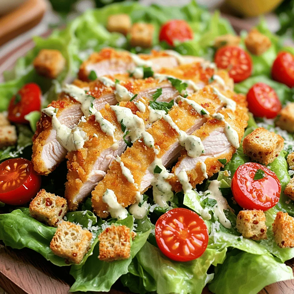 69. Classic Chicken Caesar Salad Flavorful and Fresh Dish