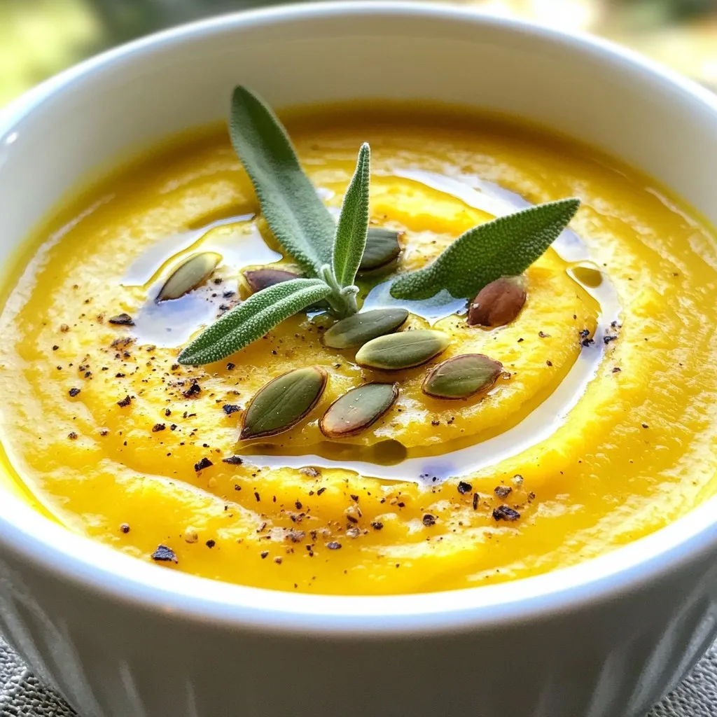 Roasted Pumpkin Sage Soup Hearty and Flavorful Meal