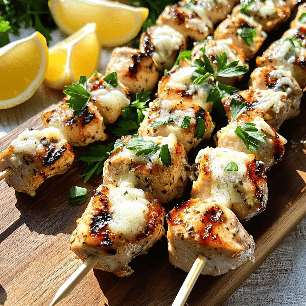Garlic Parmesan Chicken Skewers Flavorful and Simple Meal