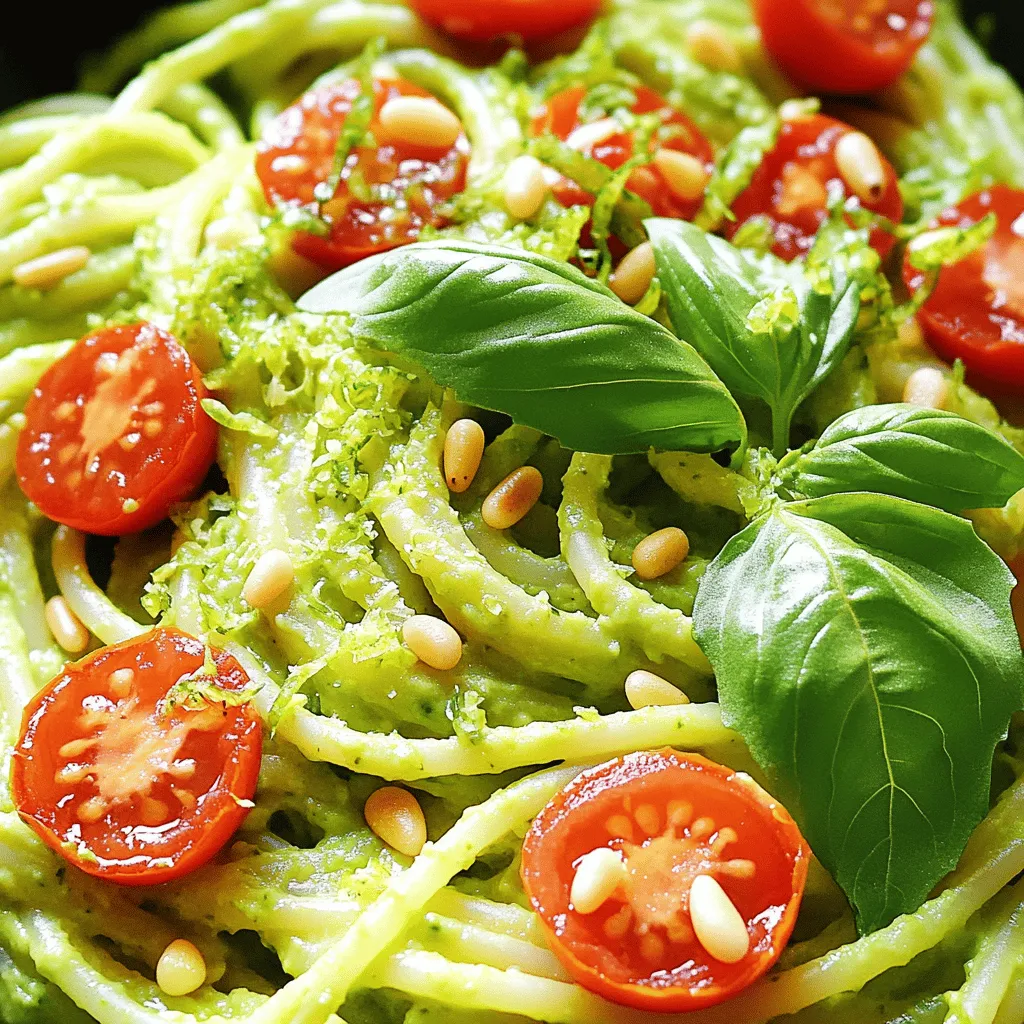 Creamy Avocado Lime Pasta Simple and Delicious Meal