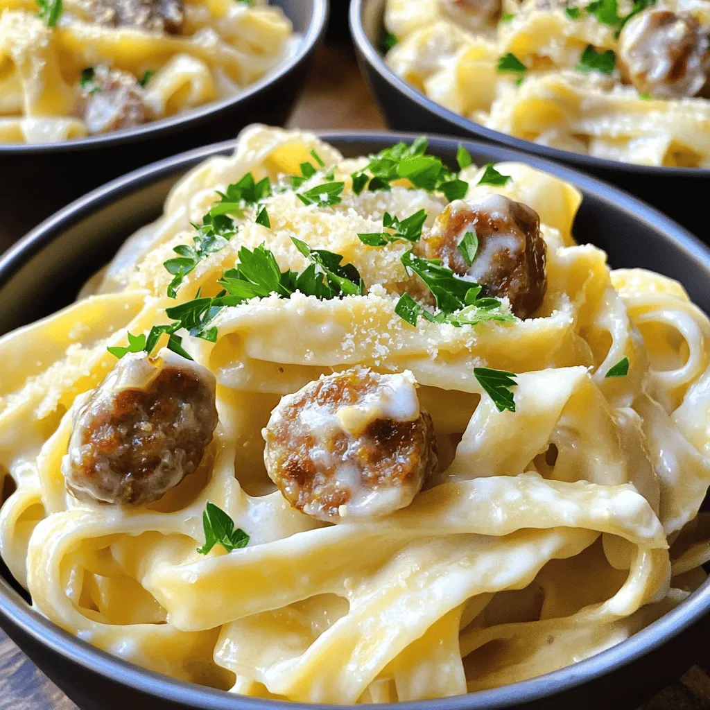 Sausage Alfredo Pasta Simple Weeknight Meal Idea