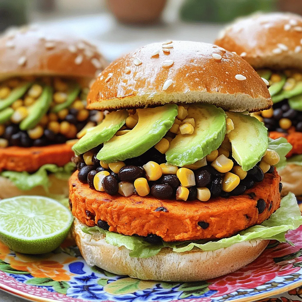 Sweet Potato Black Bean Burgers Healthy and Tasty Recipe