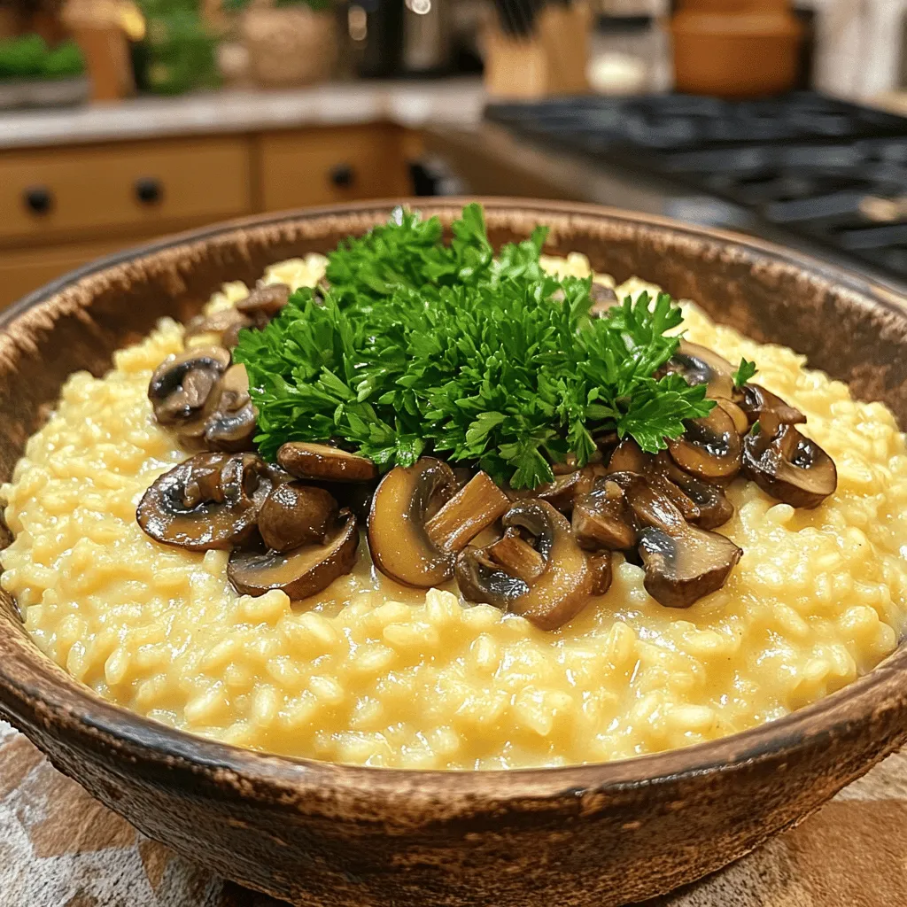 Instant Pot Creamy Mushroom Risotto Delight