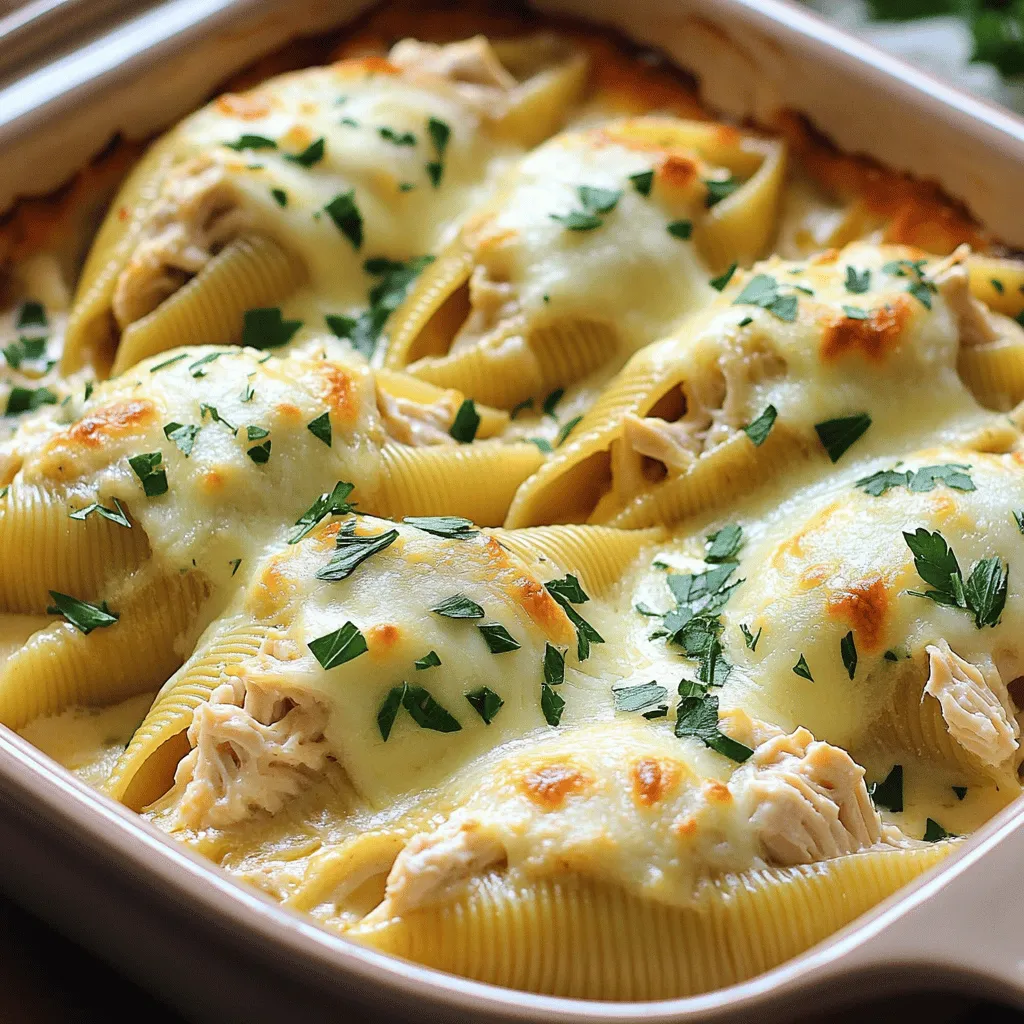 Chicken Alfredo Stuffed Shells Tasty Family Favorite