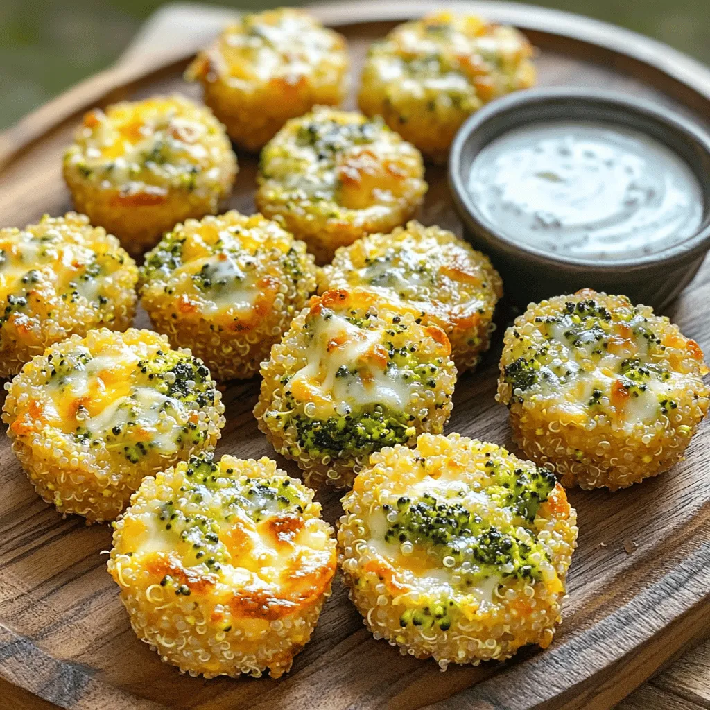 Broccoli Cheddar Quinoa Bites Easy and Flavorful Snack