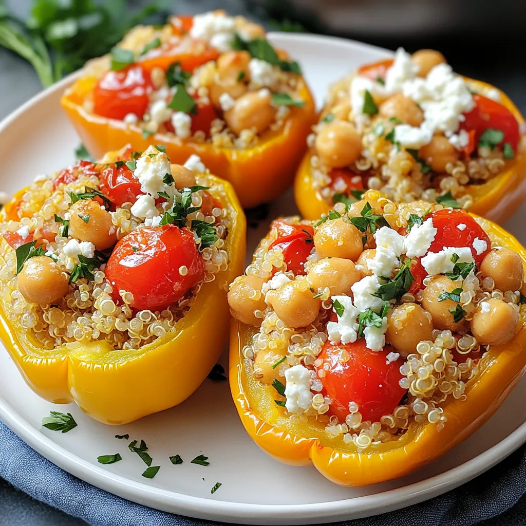 Mediterranean Stuffed Peppers Flavorful and Wholesome Meal
