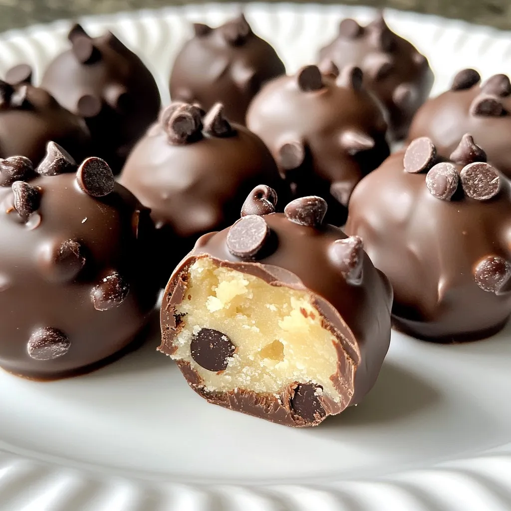 Chocolate Chip Cookie Dough Truffles Delightful Treat