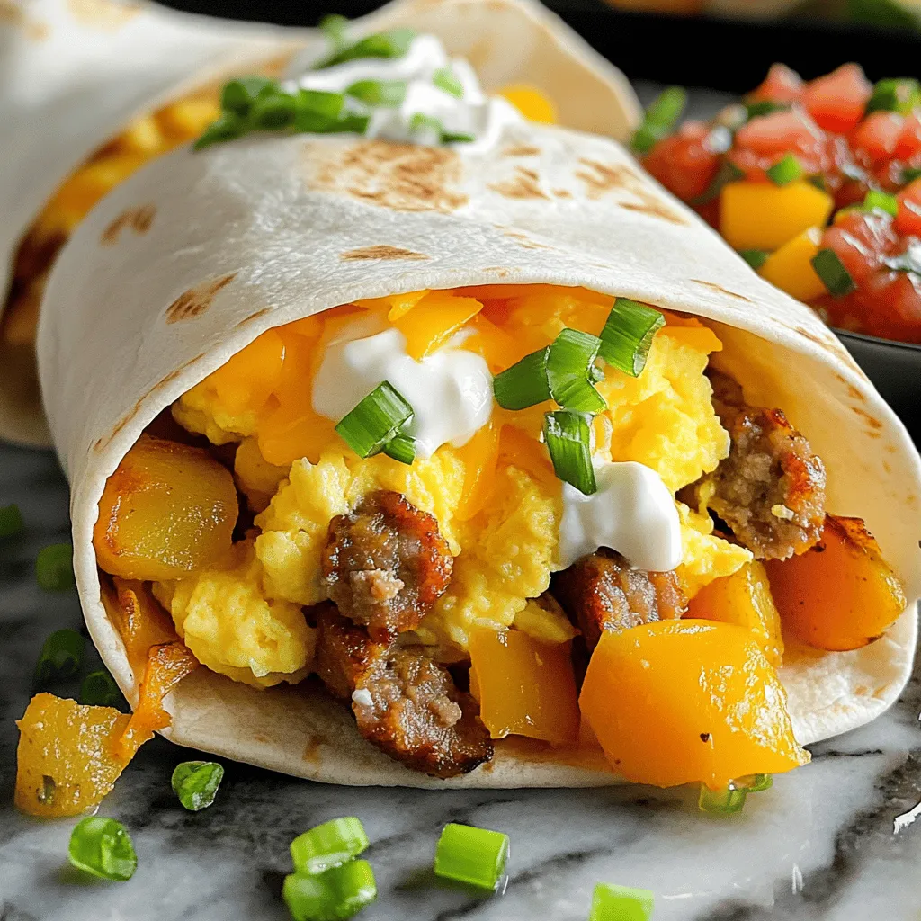 Savory Breakfast Burritos Quick and Delicious Recipe