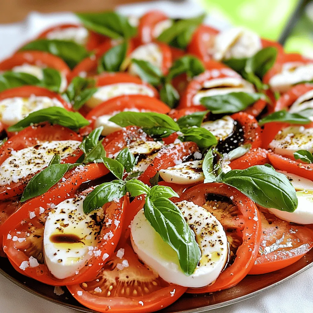 Caprese Salad with Balsamic Glaze Fresh and Flavorful