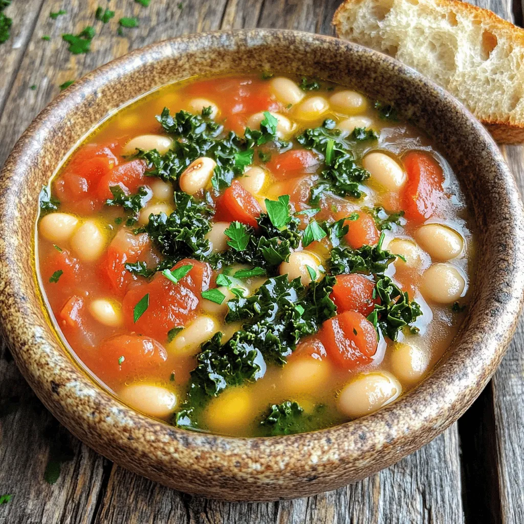 Tuscan White Bean Soup Flavorful and Savory Classic