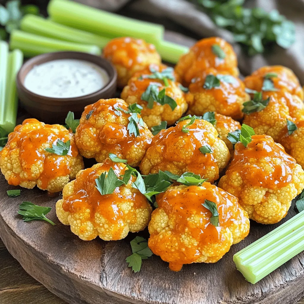 Buffalo Cauliflower Bites Flavorful and Easy Recipe