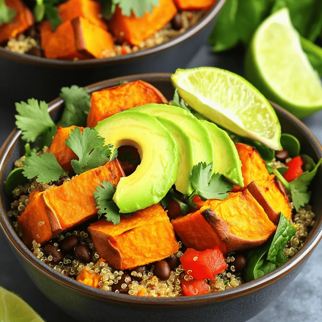 Roasted Sweet Potato Quinoa Bowls Healthy and Tasty