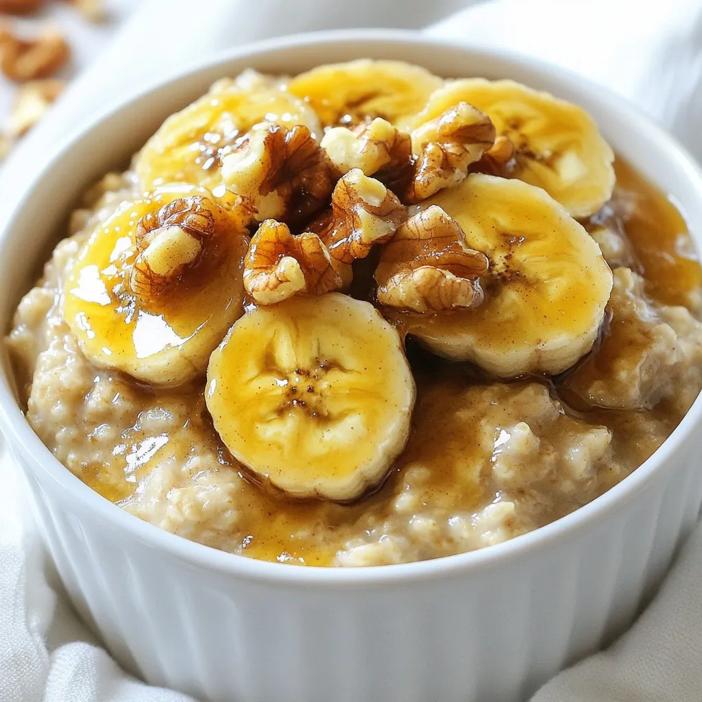 Caramelized Banana Oatmeal Sweet and Simple Breakfast