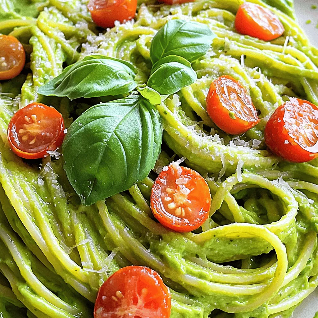 Creamy Avocado Pasta Delightful and Quick Meal