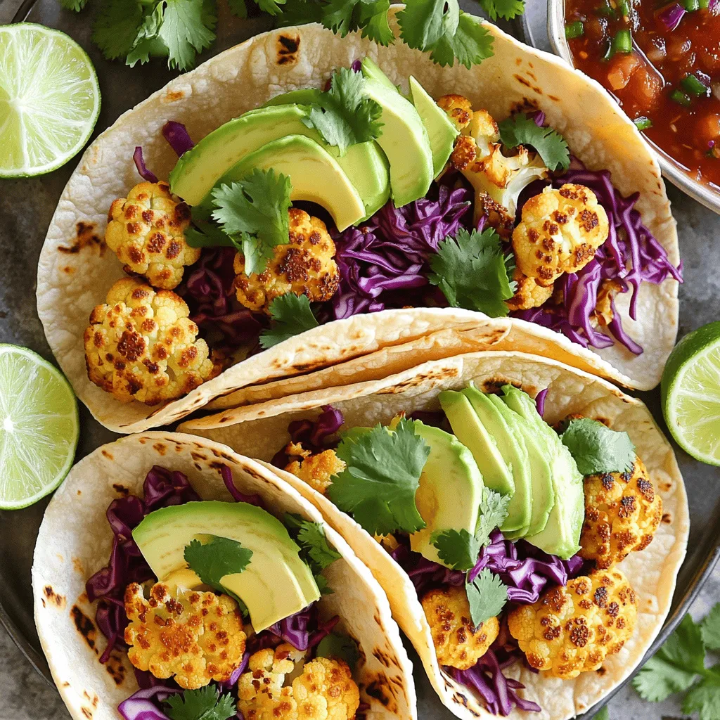 Roasted Cauliflower Tacos Flavorful and Healthy Meal
