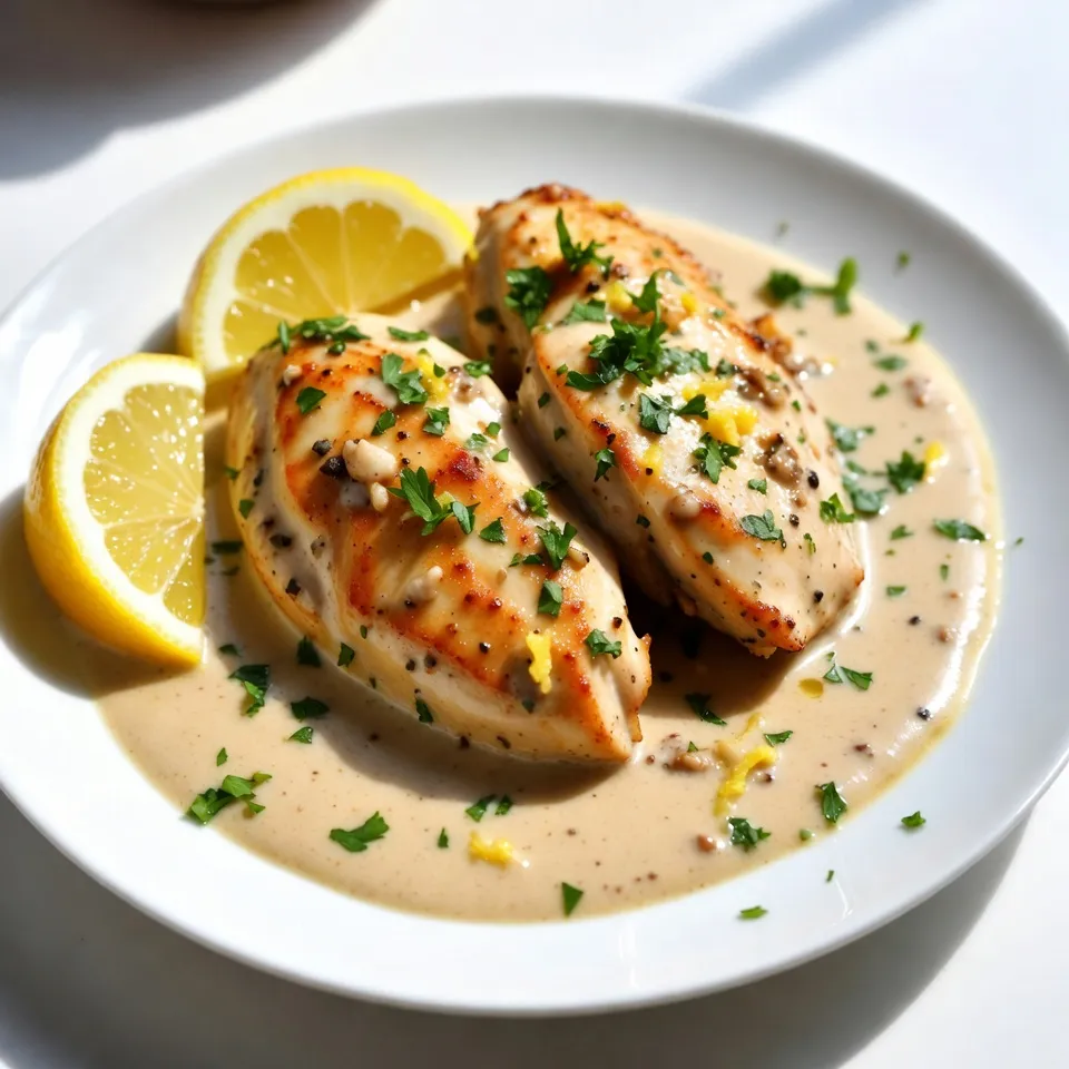 Creamy Lemon Garlic Chicken Rich and Simple Meal