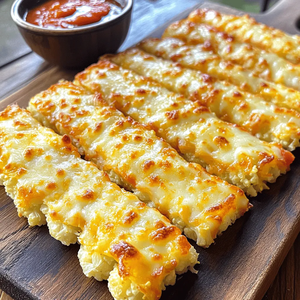 Cheesy Cauliflower Breadsticks Simple Flavorful Snack