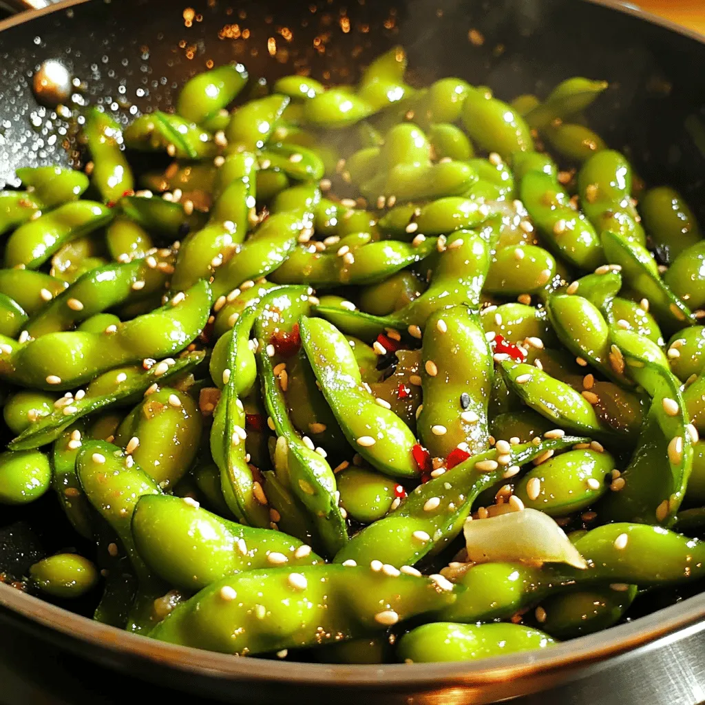 Spicy Garlic Edamame Flavorful and Zesty Snack