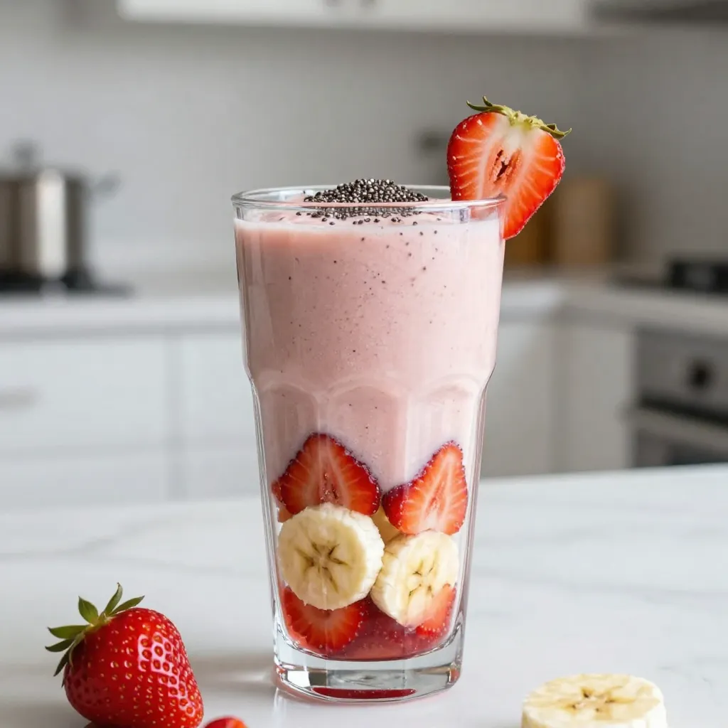 Strawberry Banana Smoothie Energizing and Easy Recipe