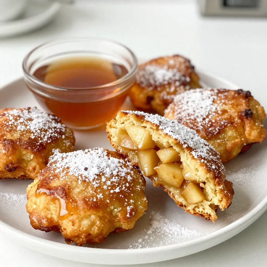 Maple Glazed Apple Fritters Delightfully Easy Recipe