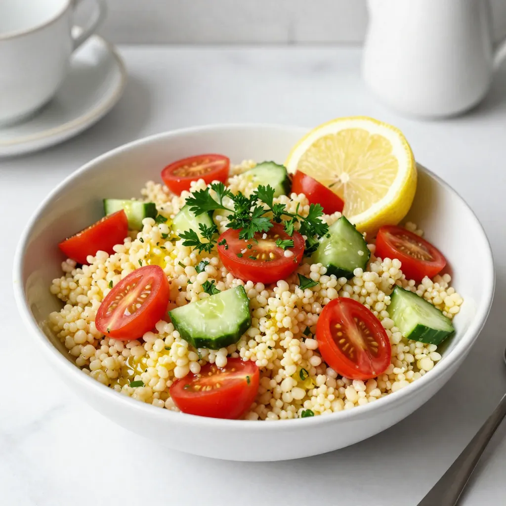 Lemon Garlic Couscous Salad Fresh and Flavorful Delight