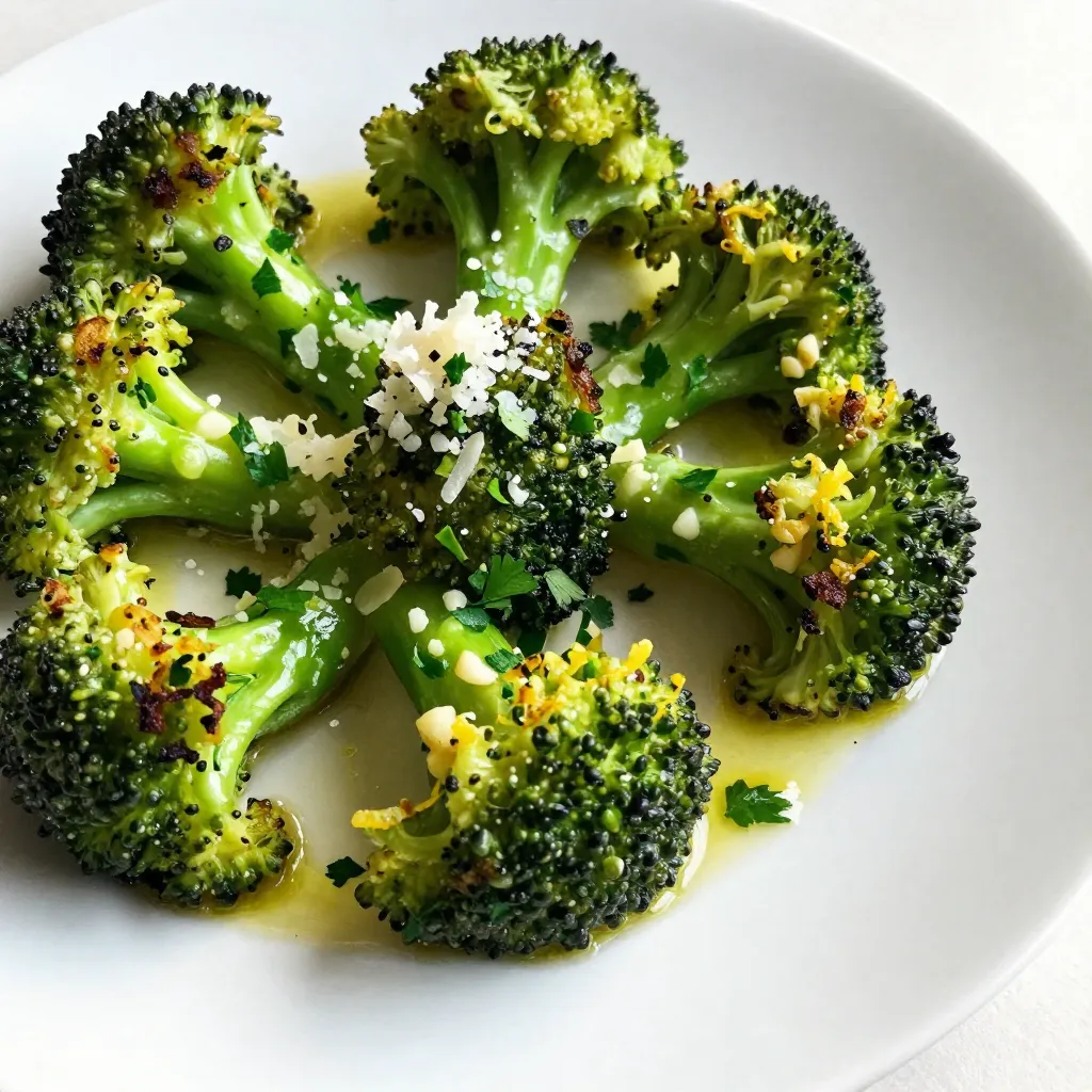 Lemon Garlic Roasted Broccoli Savory and Simple Dish