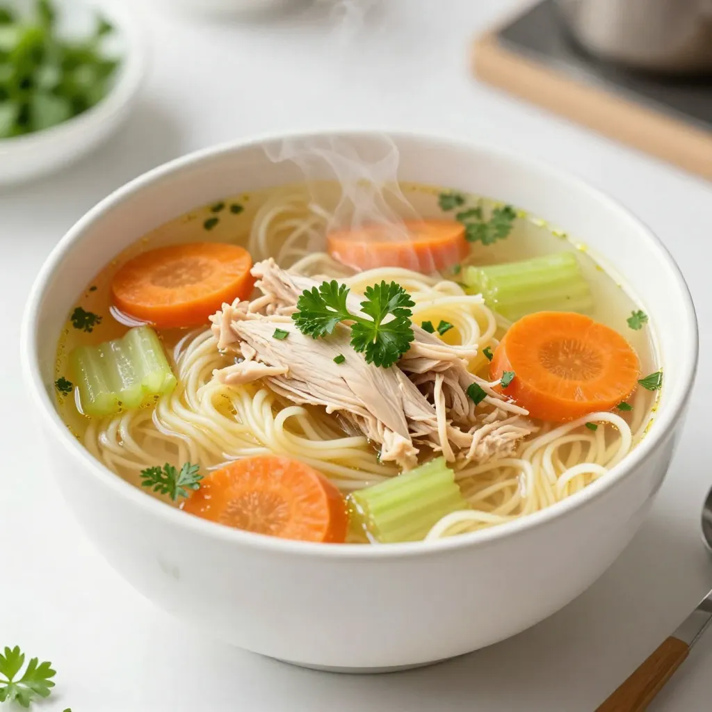 Classic Chicken Noodle Soup Simple and Comforting Meal