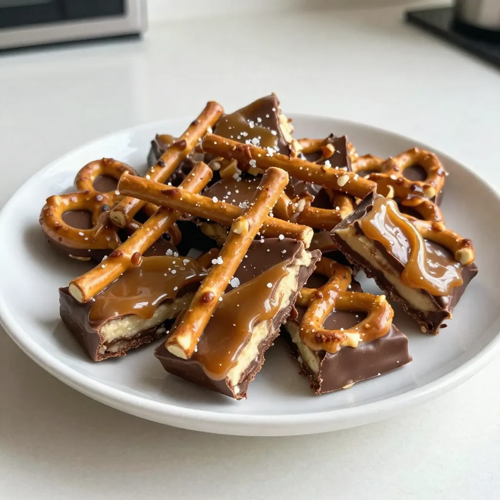 Salted Caramel Pretzel Bark Irresistible Treat Recipe