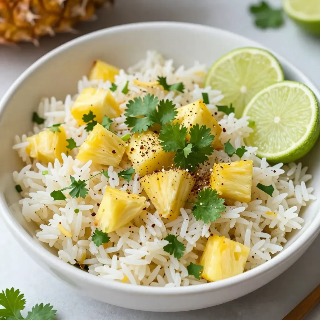 Pineapple Cilantro Lime Rice Simple and Flavorful Dish