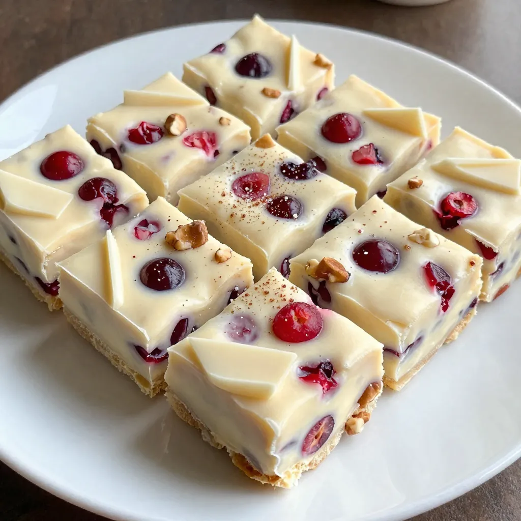Cranberry White Chocolate Fudge Delightfully Easy Treat