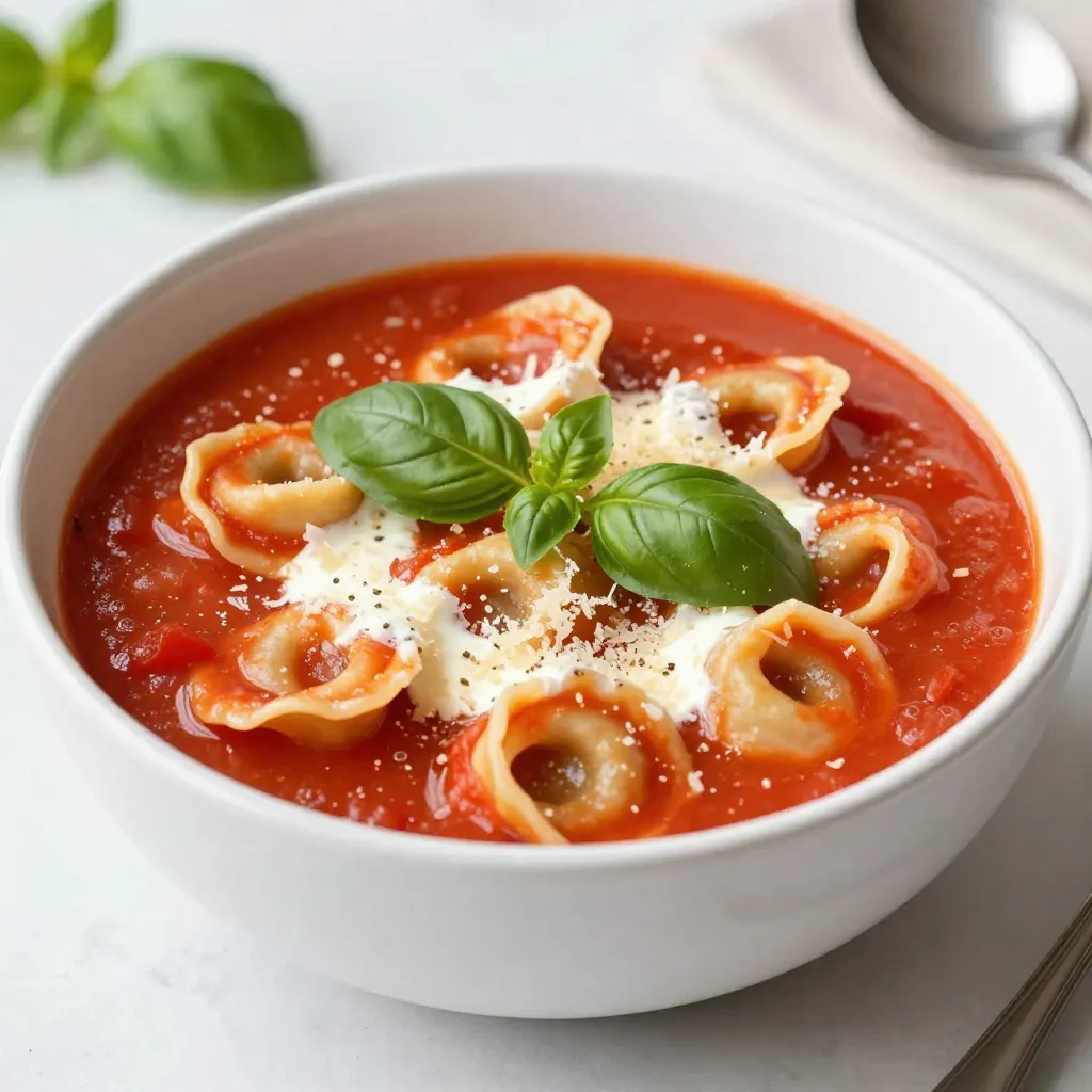 Creamy Tomato Tortellini Soup Easy and Flavorful Recipe