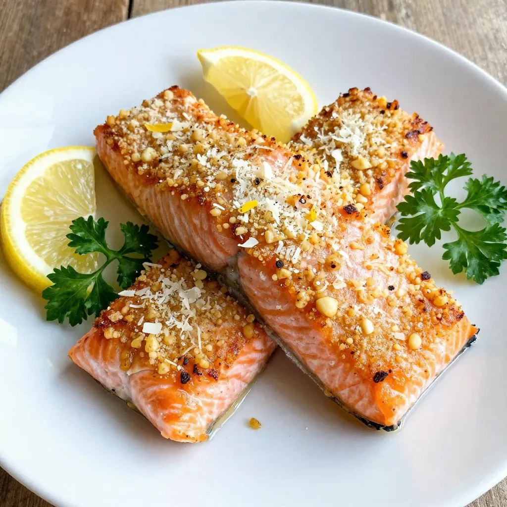 Garlic Parmesan Crusted Salmon Flavorful and Easy Recipe
