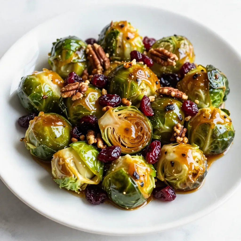 Maple Dijon Brussels Sprouts Flavorful and Light Side