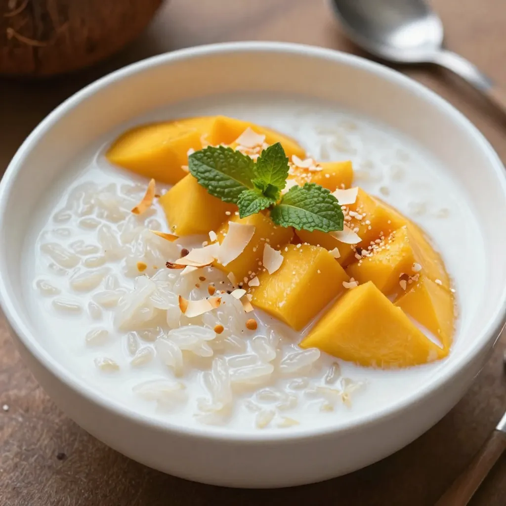 Coconut Mango Rice Pudding Creamy and Flavorful Treat