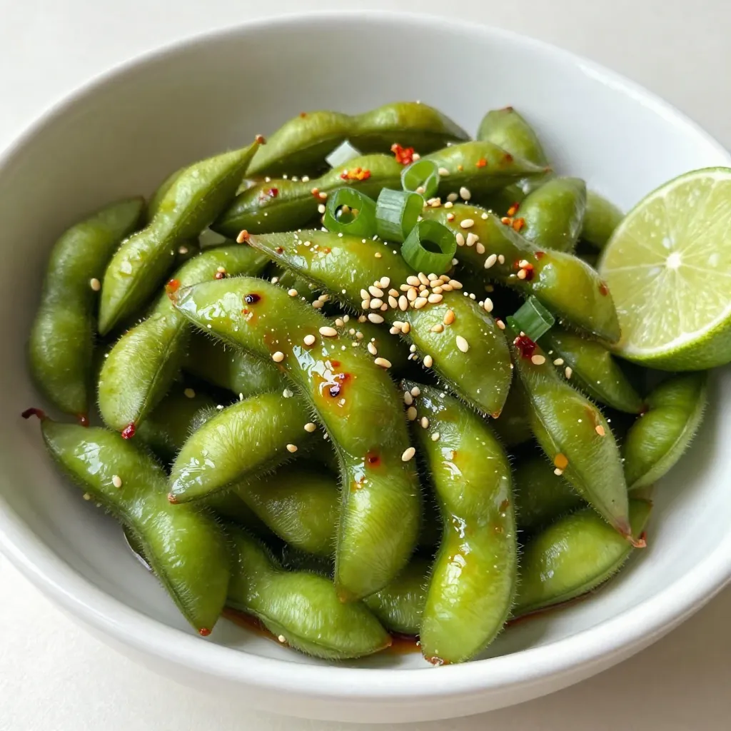 Spicy Garlic Edamame Flavorful and Easy Snack Recipe