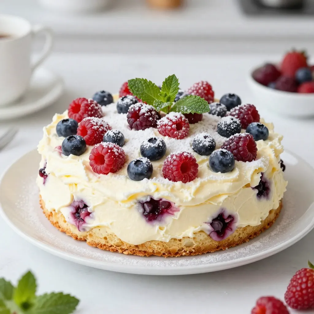 Lemon Berry Ricotta Cake Bright and Flavorful Delight