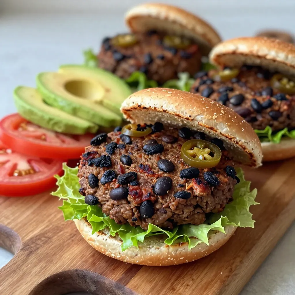 Spicy Black Bean Burgers Flavorful and Satisfying Meal