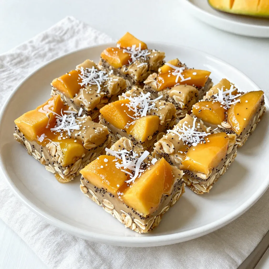 Mango Coconut Energy Bars for an Energizing Snack