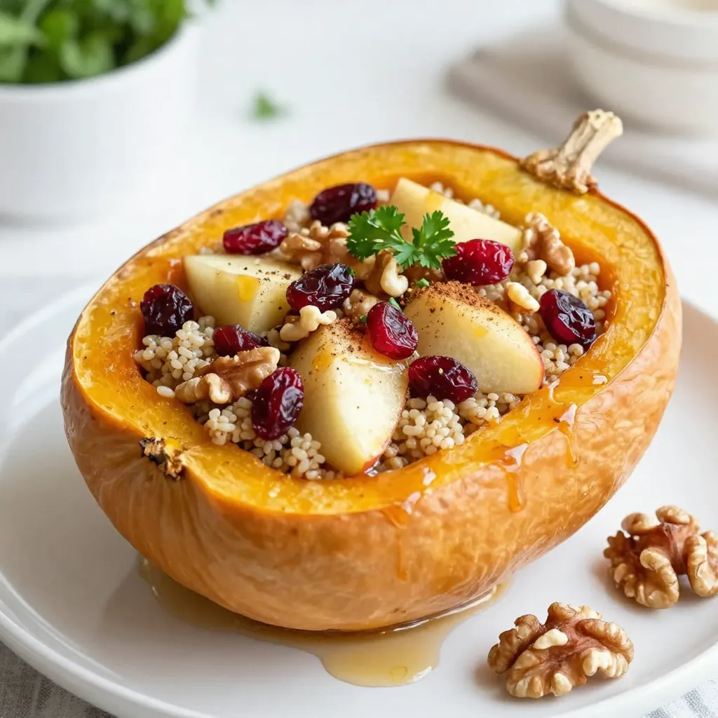 Cranberry Apple Stuffed Acorn Squash Flavorful Delight