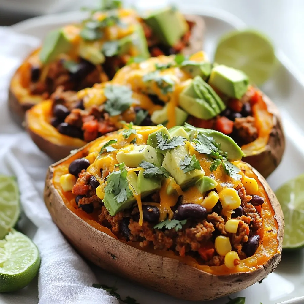 Taco Stuffed Sweet Potatoes Irresistible Dinner Idea
