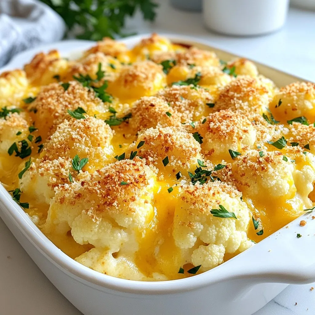 Cheesy Cauliflower Casserole Easy and Tasty Recipe
