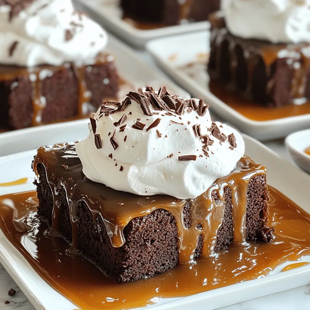 Chocolate Caramel Poke Cake Delightful Dessert Treat