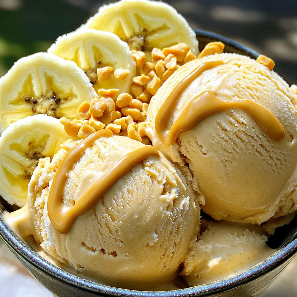 High-Protein Peanut Butter Banana Ice Cream Delight