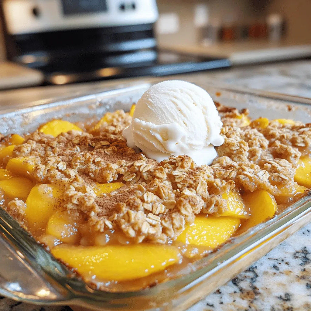 Peach Crisp with Oat Topping Easy and Delicious Recipe